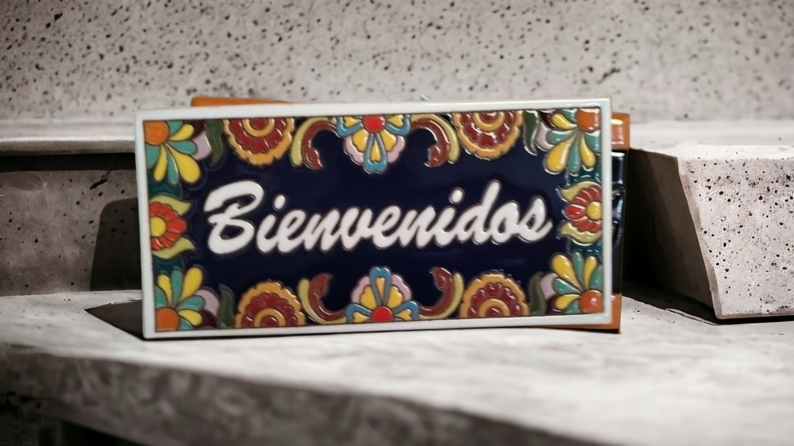 12"x6" Tile talavera style, hand made